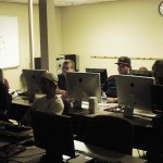 Students listen in their computer repair and maintenance class. | Photo by Courtney Searcy