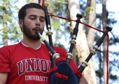 Bagpiper shares Scottish tradition on campus